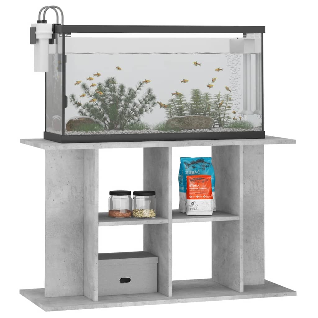 vidaXL Stojak pod akwarium Betonowy Szary 100x40x60 cm Drewno konstrukcyjne