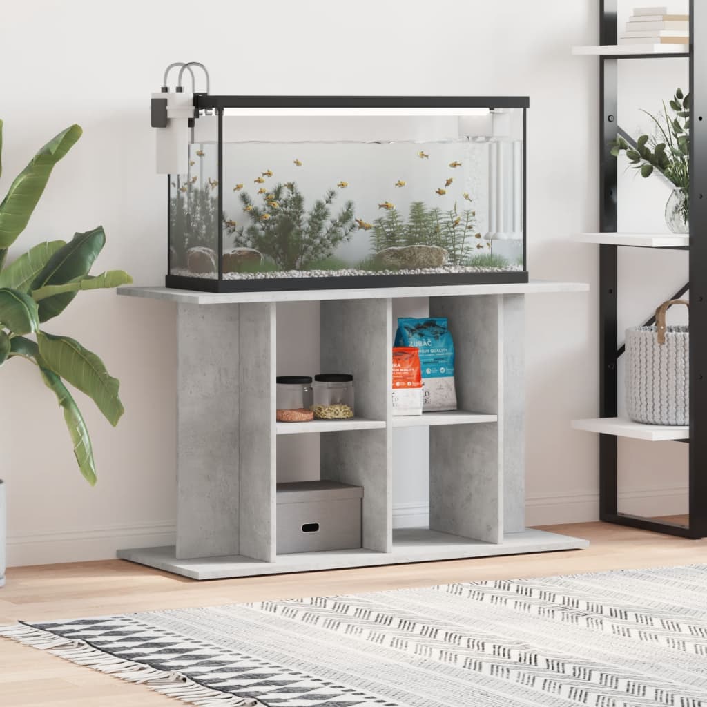 vidaXL Stojak pod akwarium Betonowy Szary 100x40x60 cm Drewno konstrukcyjne