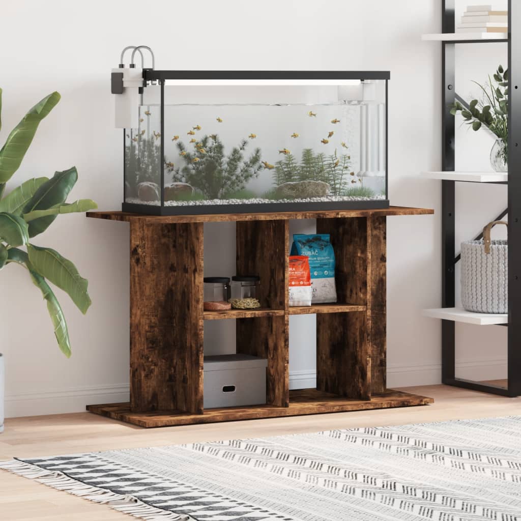 vidaXL Szafka pod akwarium, przydymiony dąb, 100x40x60 cm