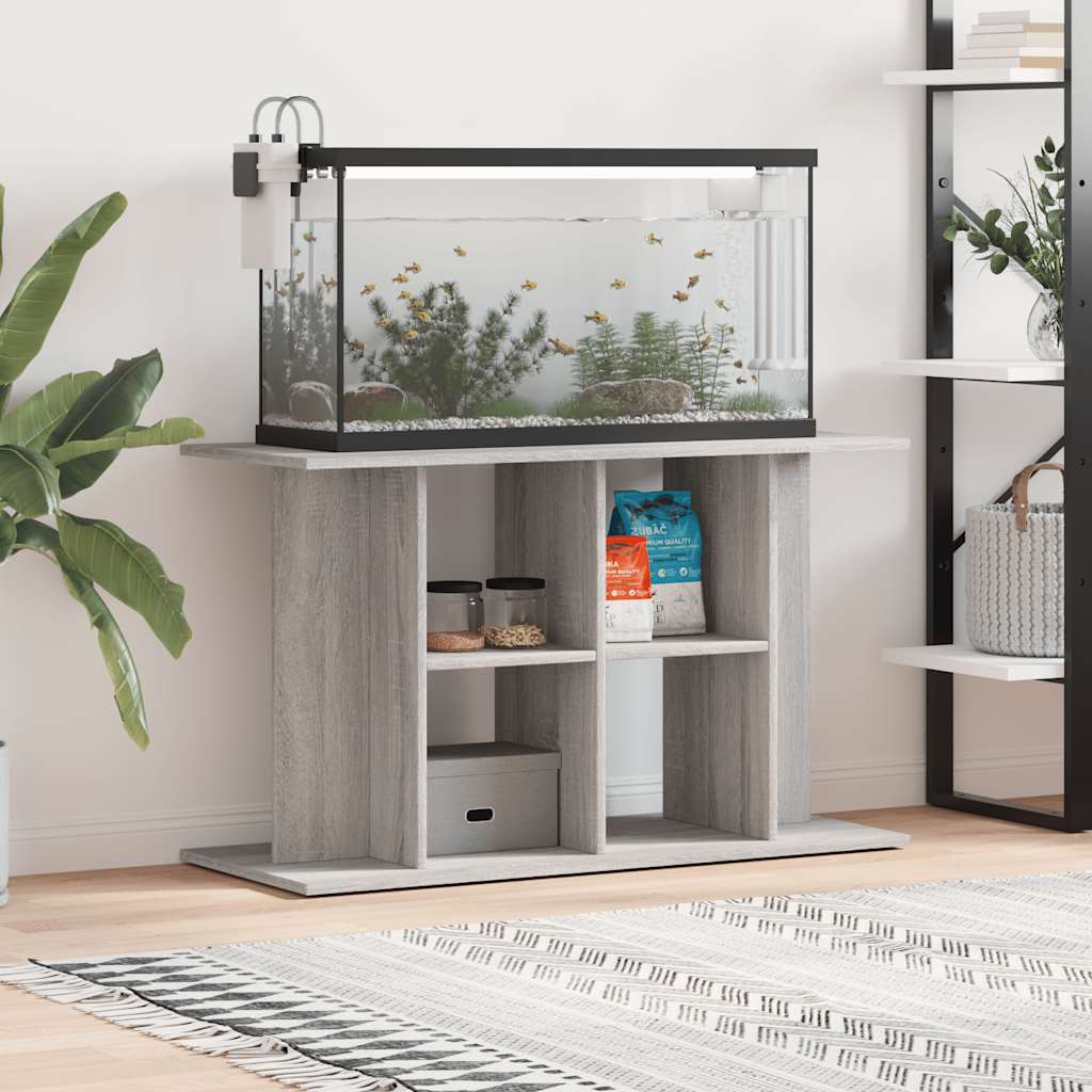 vidaXL Szafka pod akwarium, szary dąb sonoma, 100x40x60 cm