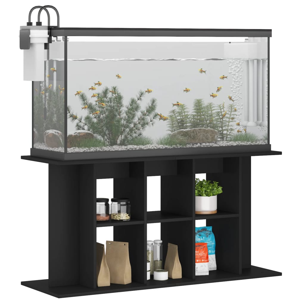 vidaXL Szafka pod akwarium, czarna, 120x40x60 cm