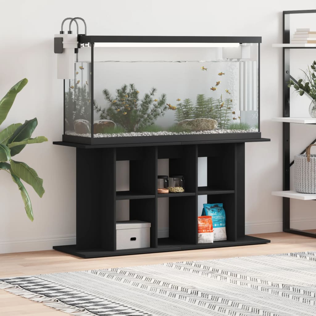 vidaXL Szafka pod akwarium, czarna, 120x40x60 cm