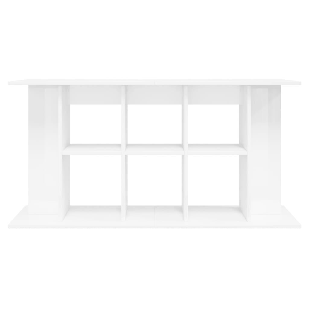 vidaXL Szafka pod akwarium, biała na wysoki połysk, 120x40x60 cm