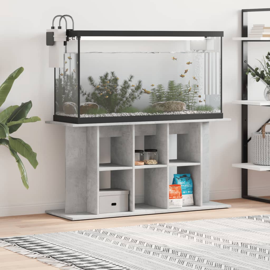 vidaXL Stojak pod akwarium Betonowy Szary 120x40x60 cm Drewno konstrukcyjne