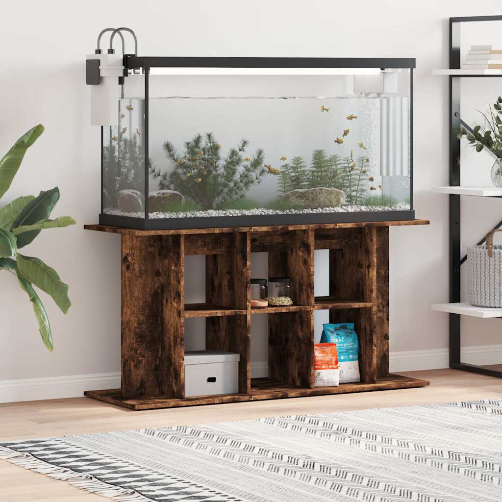 vidaXL Szafka pod akwarium, przydymiony dąb, 120x40x60 cm