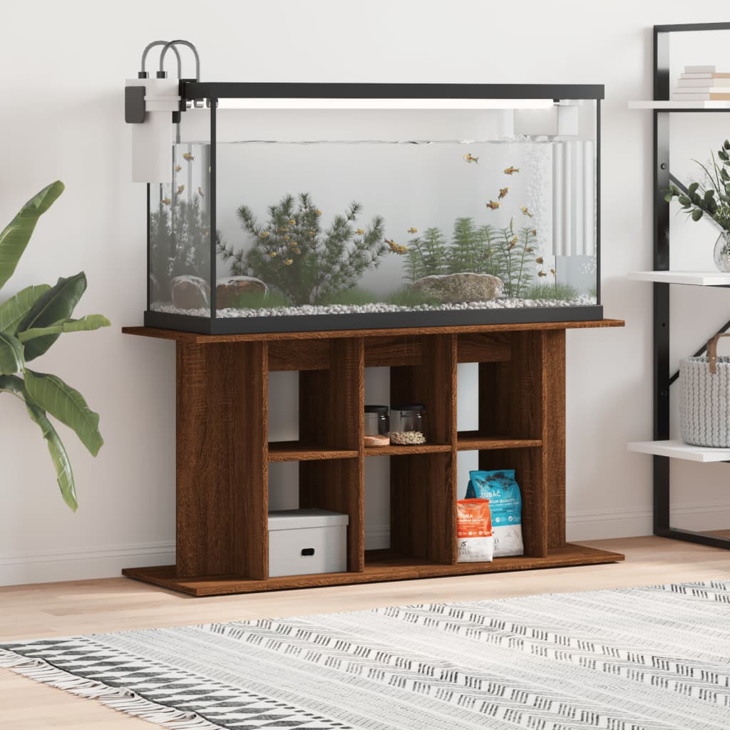 vidaXL Szafka pod akwarium, brązowy dąb, 120x40x60 cm