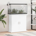 vidaXL Szafka pod akwarium, biała 81x36x73 cm, materiał drewnopochodny