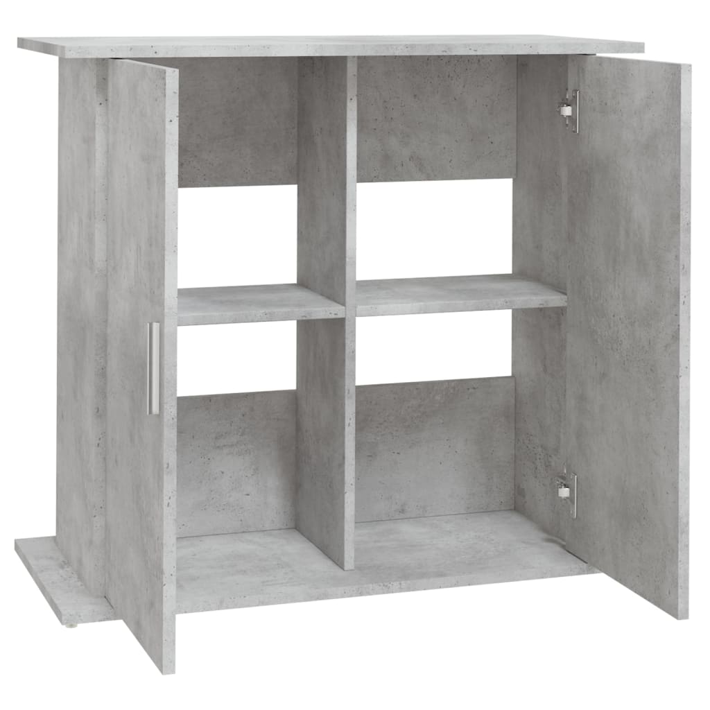 vidaXL Stojak pod akwarium Betonowy Szary 81x36x73 cm Drewno konstrukcyjne