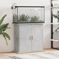 vidaXL Stojak pod akwarium Betonowy Szary 81x36x73 cm Drewno konstrukcyjne