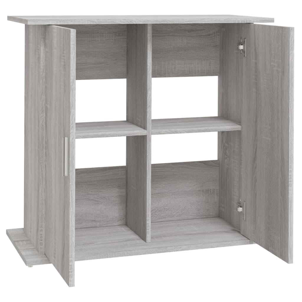 vidaXL Szafka pod akwarium, szary dąb sonoma, 81x36x73 cm