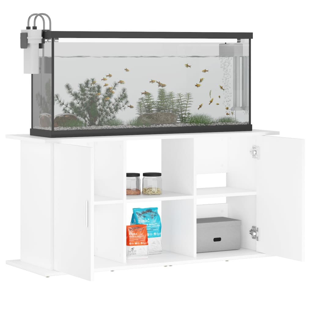 vidaXL Szafka pod akwarium, biała, 121x41x58 cm