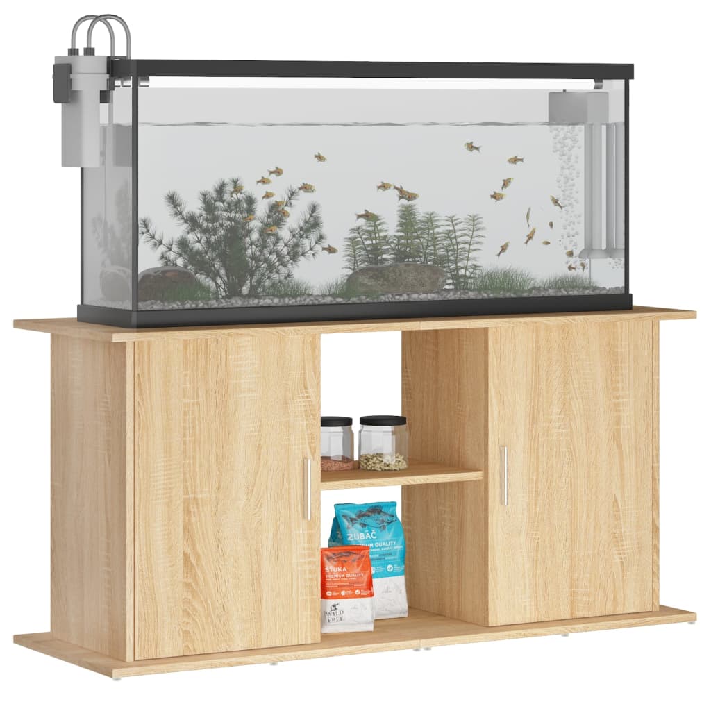 vidaXL Stojak na akwarium Sonoma Oak 121x41x58 cm Drewno konstrukcyjne
