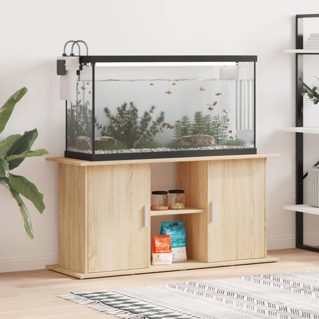 vidaXL Stojak na akwarium Sonoma Oak 121x41x58 cm Drewno konstrukcyjne