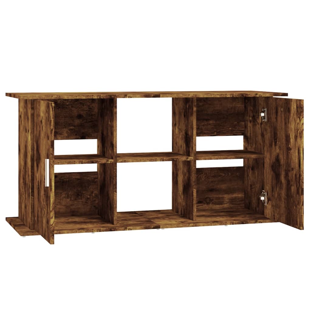 vidaXL Szafka pod akwarium, przydymiony dąb, 121x41x58 cm
