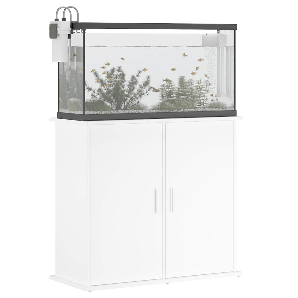 vidaXL Szafka pod akwarium, biała, 81x36x73cm, materiał drewnopochodny