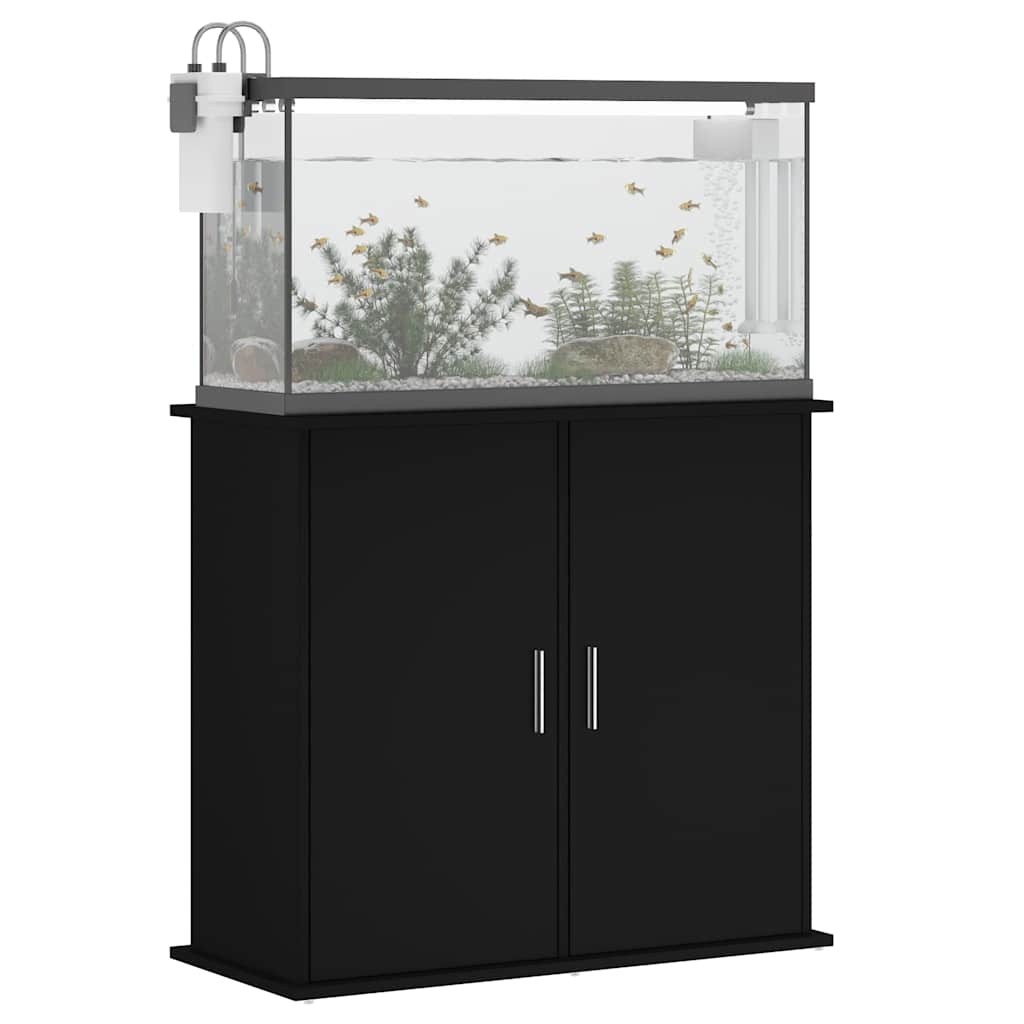 vidaXL Szafka pod akwarium, czarna, 81x36x73 cm