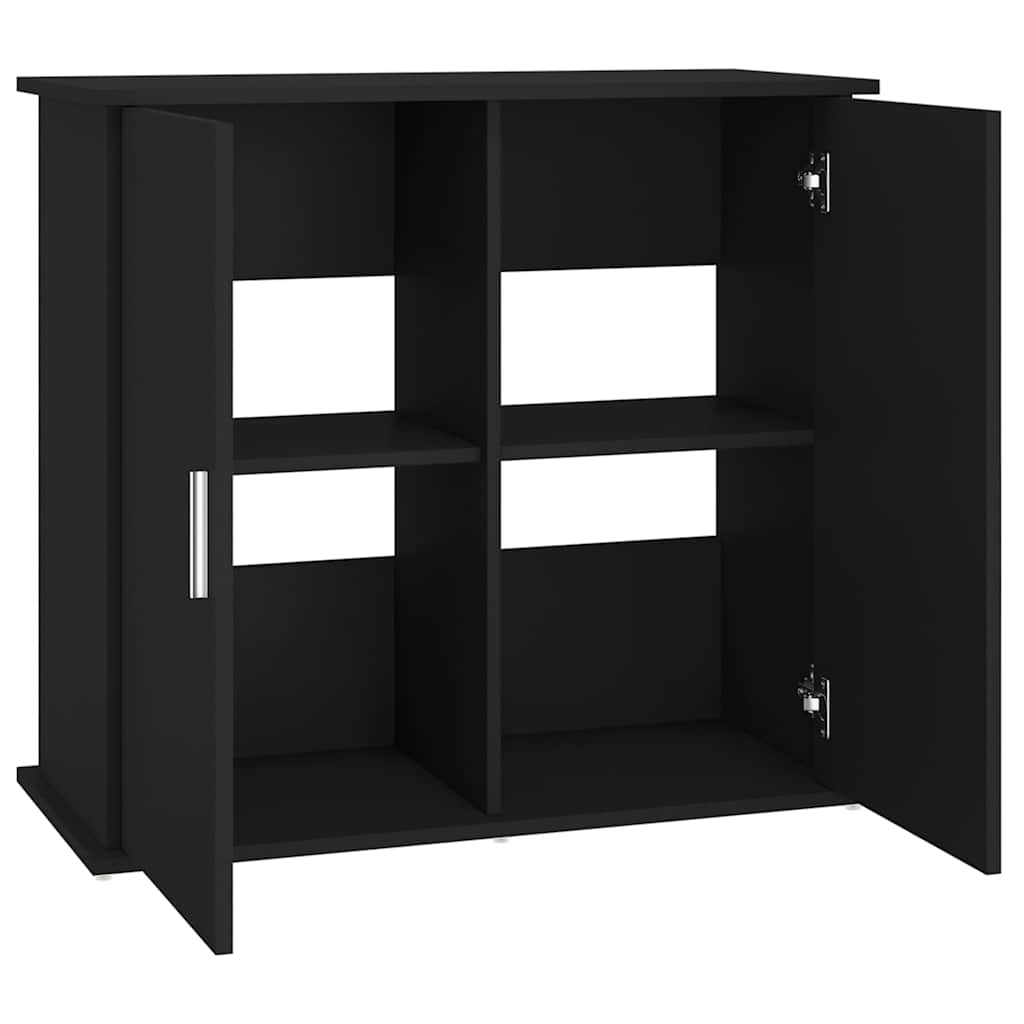 vidaXL Szafka pod akwarium, czarna, 81x36x73 cm
