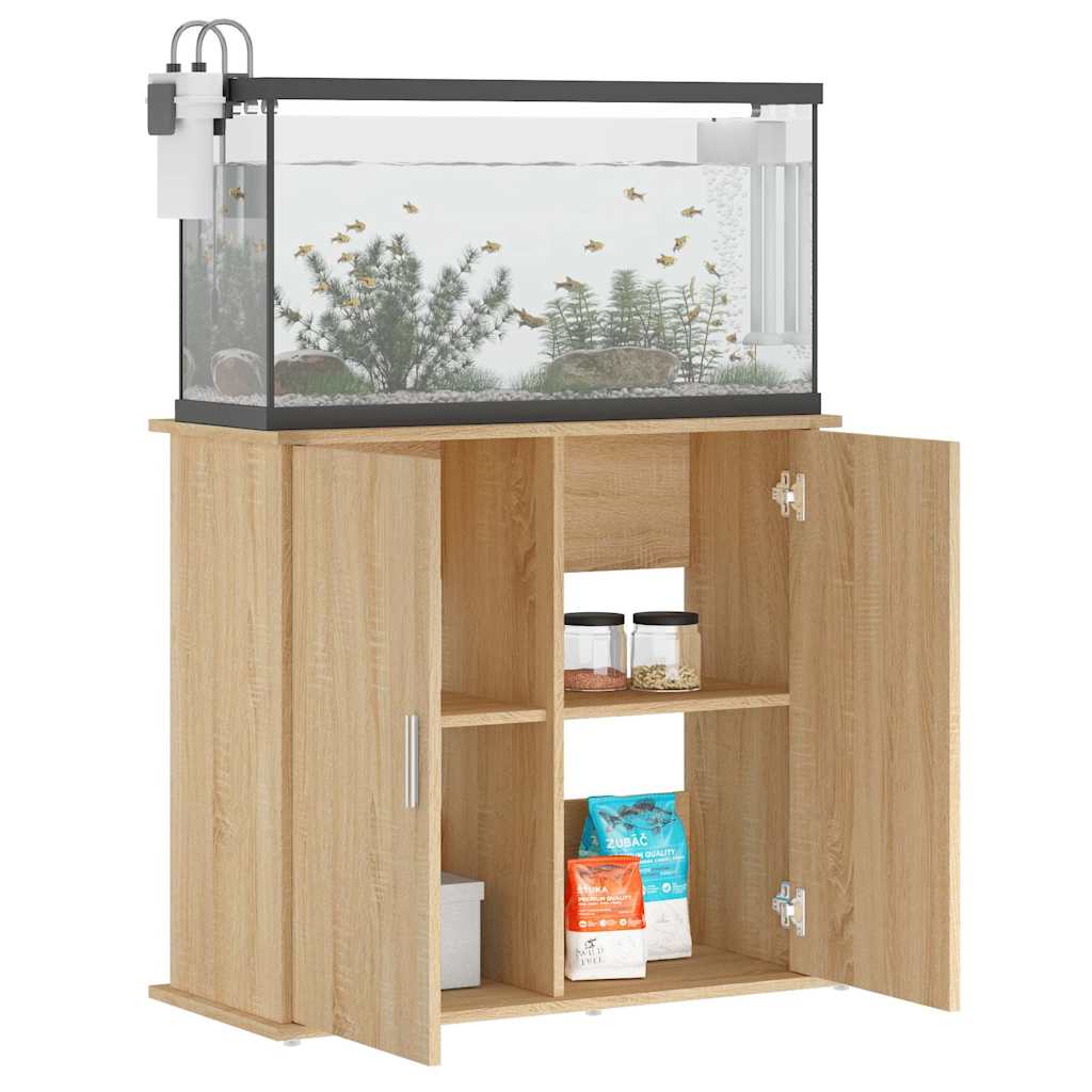 vidaXL Stojak na akwarium Sonoma Oak 81x36x73 cm Drewno konstrukcyjne