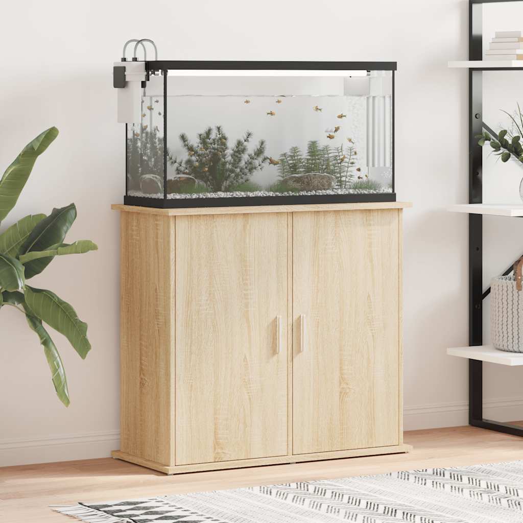 vidaXL Stojak na akwarium Sonoma Oak 81x36x73 cm Drewno konstrukcyjne