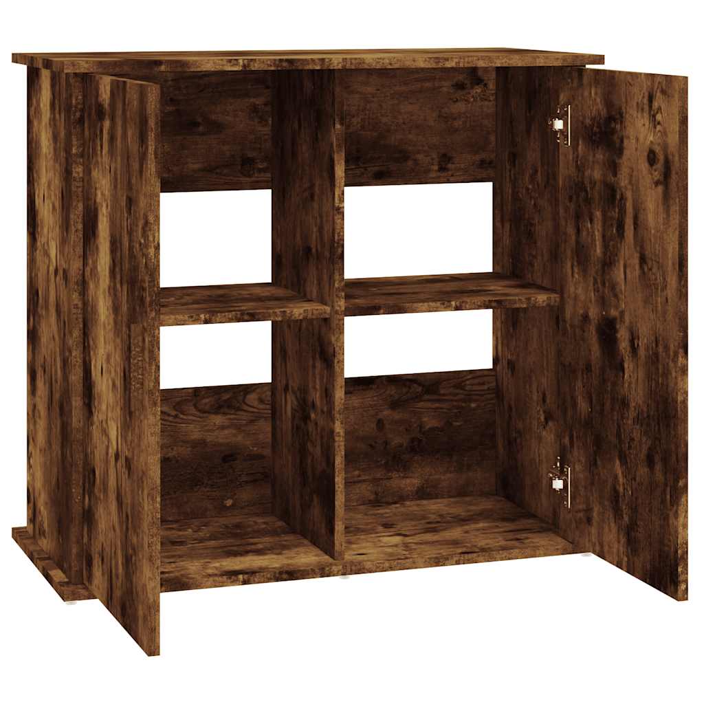 vidaXL Szafka pod akwarium, przydymiony dąb, 81x36x73 cm