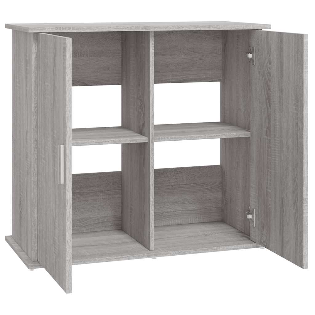vidaXL Szafka pod akwarium, szary dąb sonoma, 81x36x73 cm