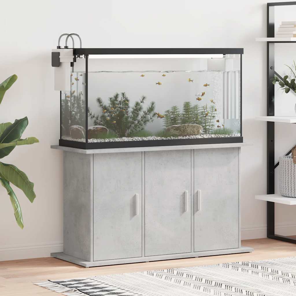 vidaXL Stojak pod akwarium Betonowy Szary 101x41x58 cm Drewno konstrukcyjne