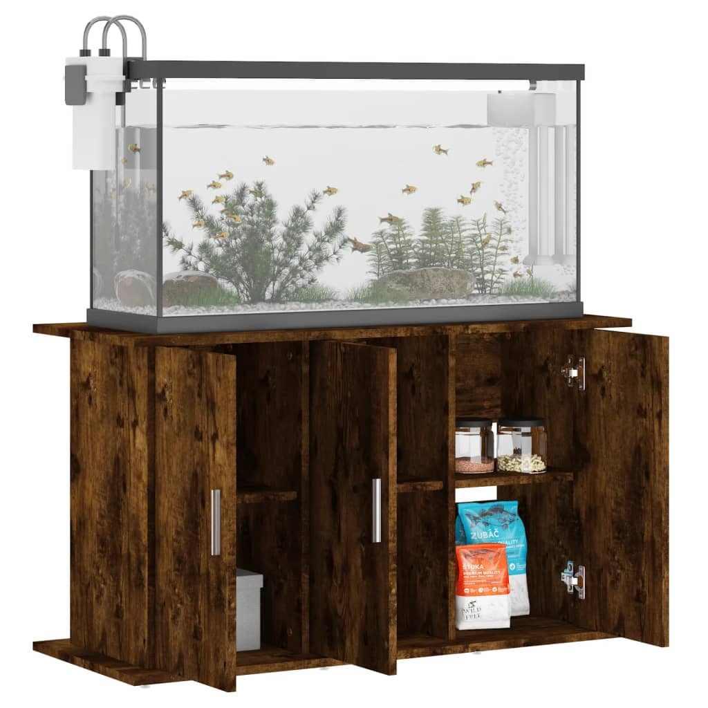 vidaXL Szafka pod akwarium, przydymiony dąb, 101x41x58 cm