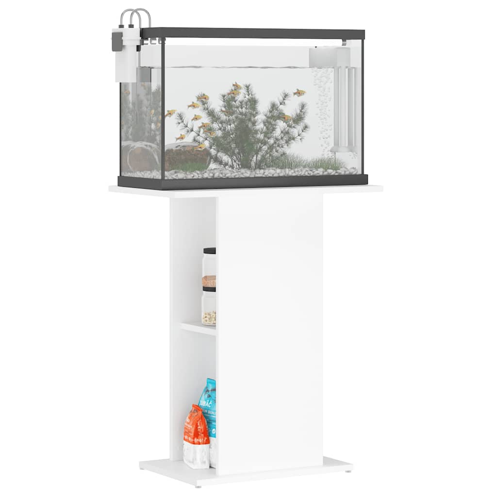 vidaXL Szafka pod akwarium, biała 60,5x36x72,5 cm