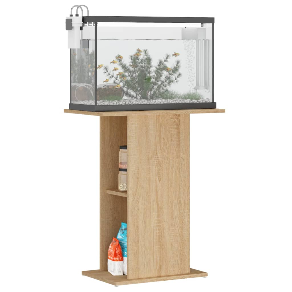 vidaXL Stojak na akwarium Sonoma Oak 60,5x36x72,5 cm Drewno konstrukcyjne