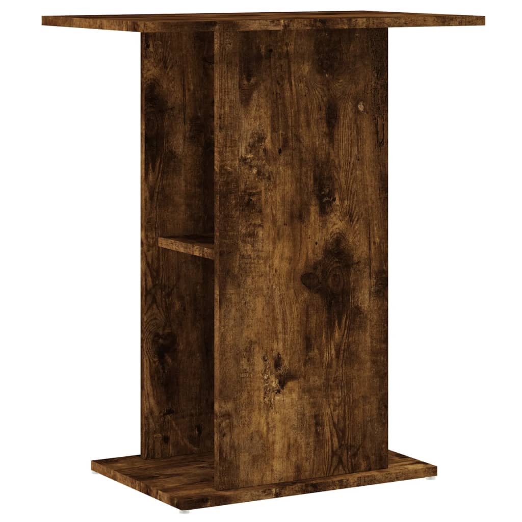 vidaXL Szafka pod akwarium, przydymiony dąb, 60,5x36x72,5 cm