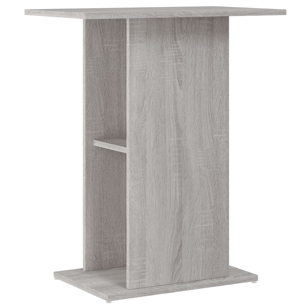 vidaXL Szafka pod akwarium, szary dąb sonoma, 60,5x36x72,5 cm