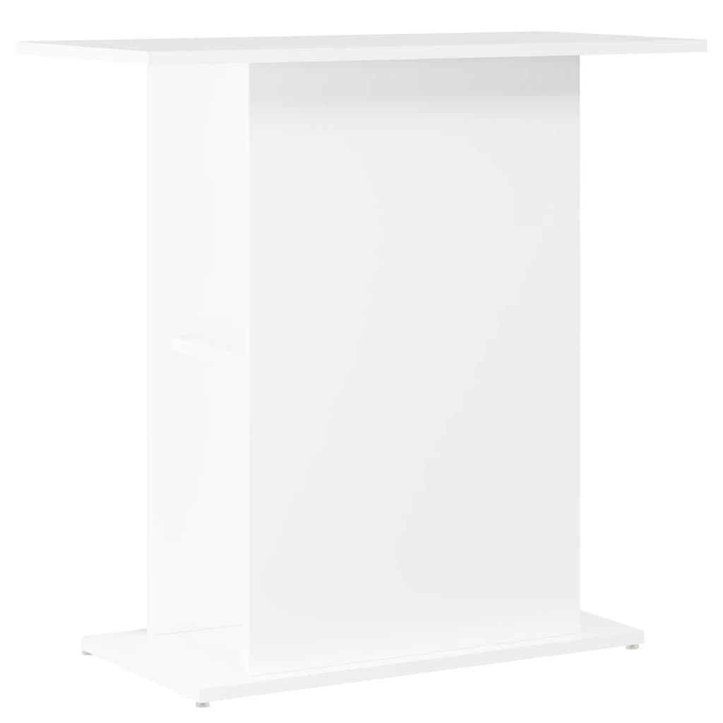 vidaXL Stojak pod akwarium biały 75x36x72,5 cm Drewno konstrukcyjne