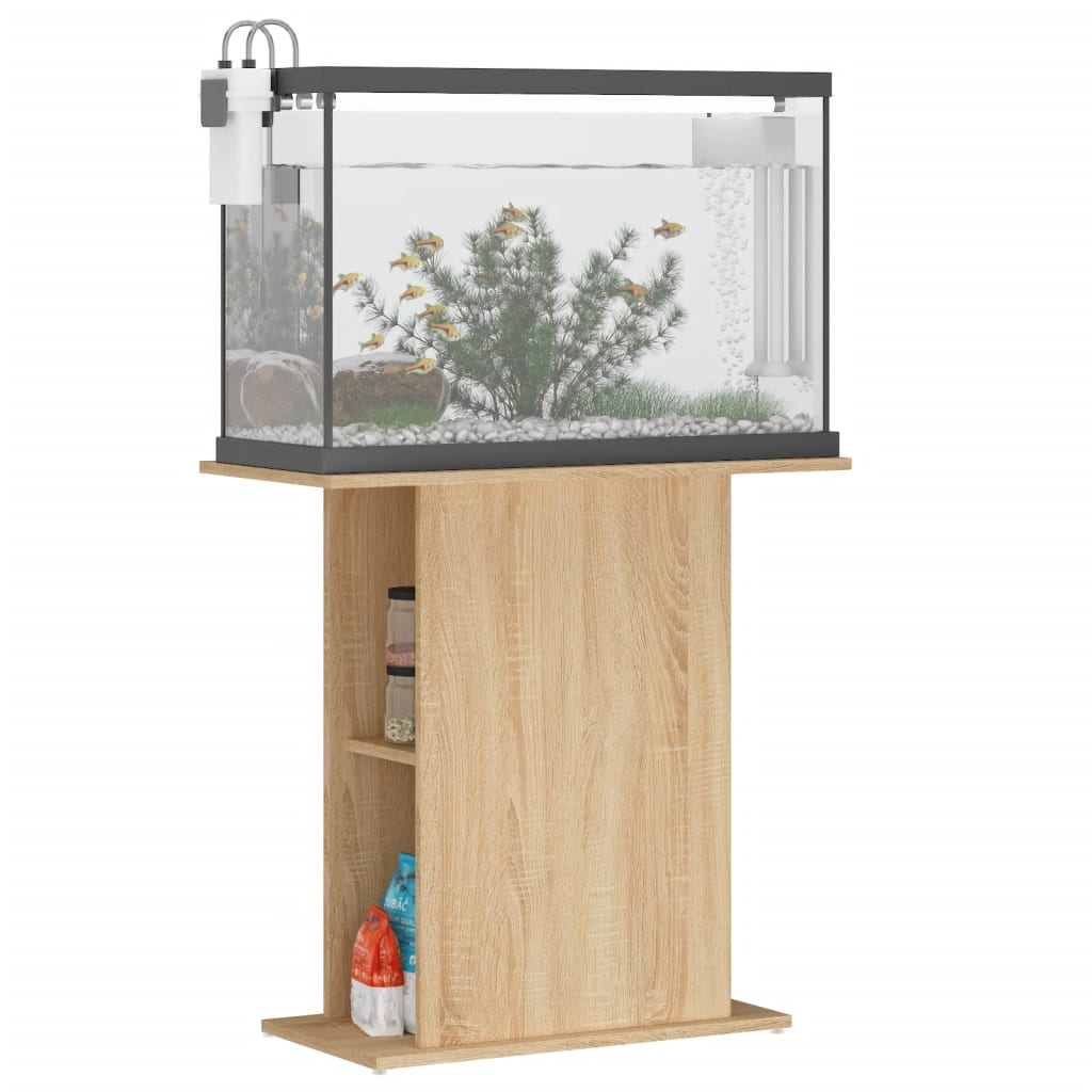 vidaXL Stojak na akwarium Sonoma Oak 75x36x72,5 cm Drewno konstrukcyjne