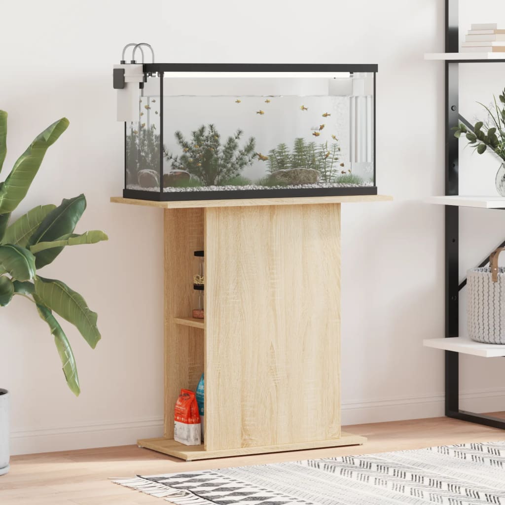 vidaXL Stojak na akwarium Sonoma Oak 75x36x72,5 cm Drewno konstrukcyjne