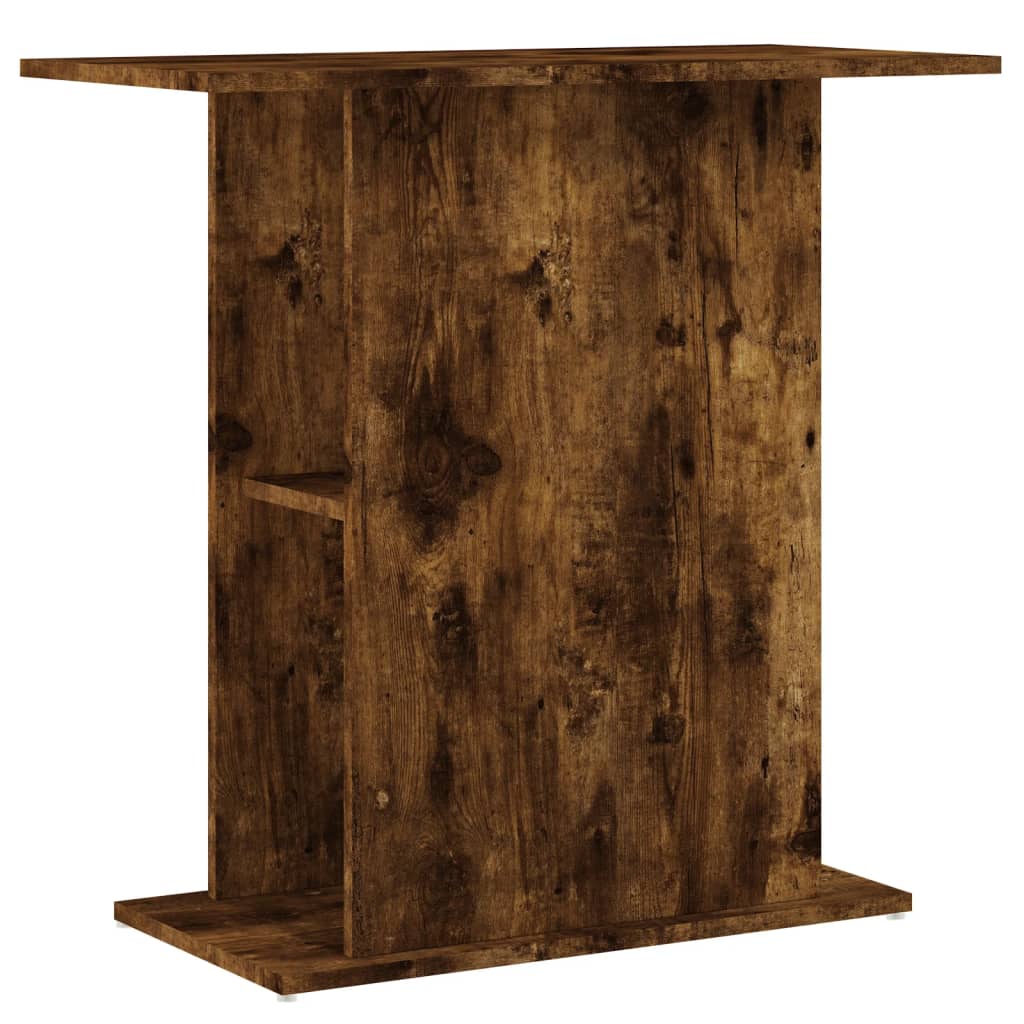 vidaXL Szafka pod akwarium, przydymiony dąb, 75x36x72,5 cm