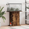 vidaXL Szafka pod akwarium, przydymiony dąb, 75x36x72,5 cm