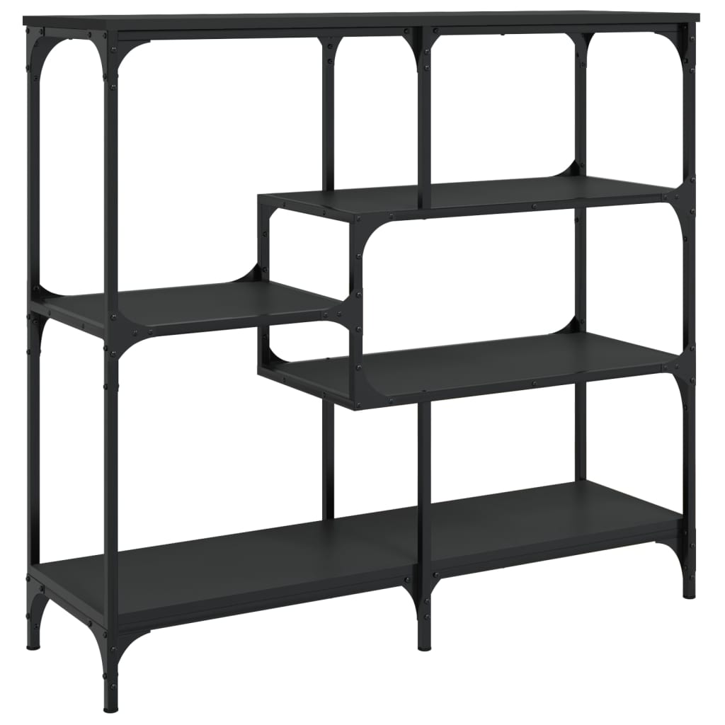 vidaXL Stolik konsolowy, czarny, 103x32x95 cm, materiał drewnopochodny