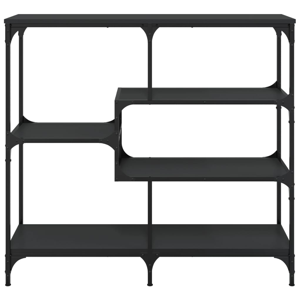 vidaXL Stolik konsolowy, czarny, 103x32x95 cm, materiał drewnopochodny