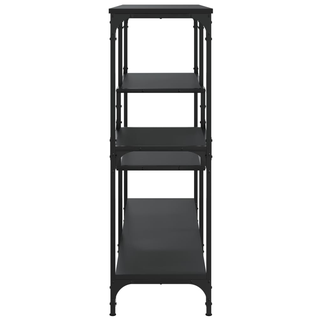 vidaXL Stolik konsolowy, czarny, 103x32x95 cm, materiał drewnopochodny
