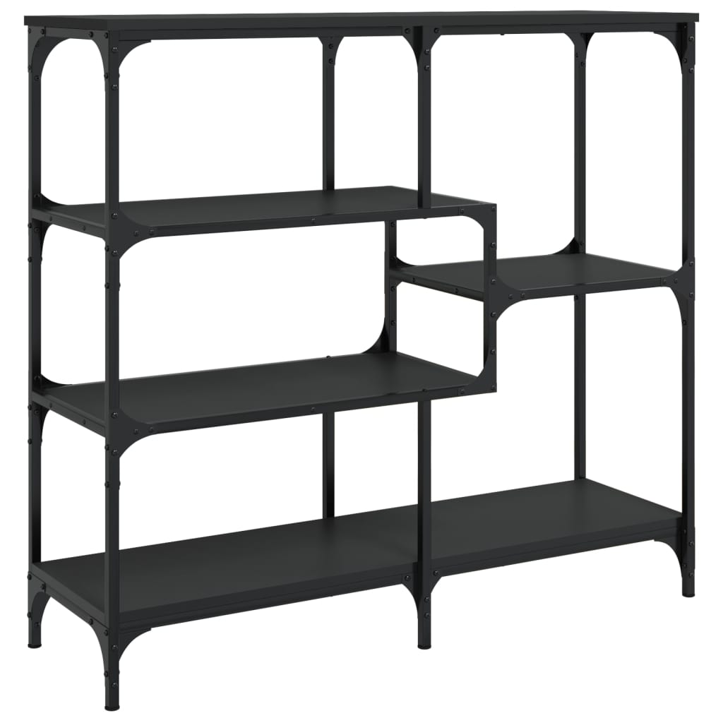 vidaXL Stolik konsolowy, czarny, 103x32x95 cm, materiał drewnopochodny