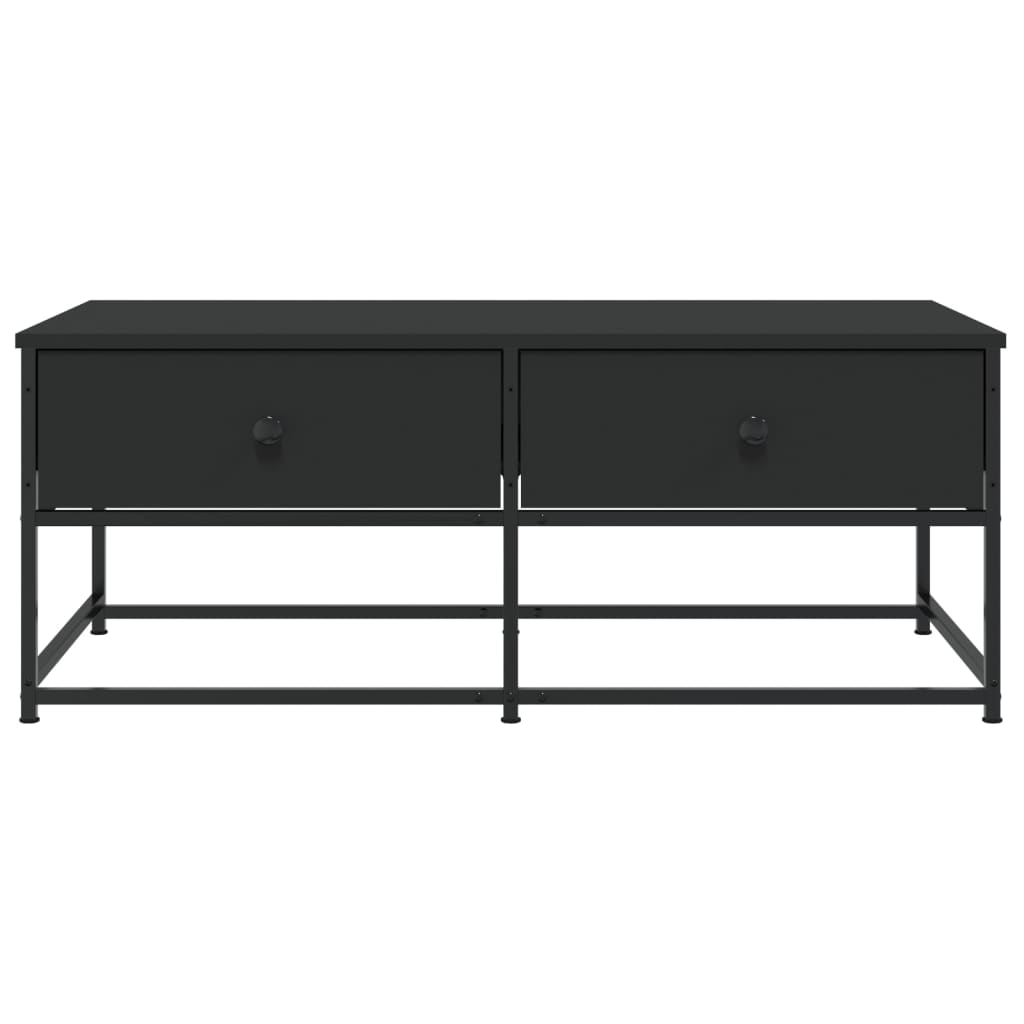 vidaXL Stolik kawowy, czarny 100x51x40 cm, materiał drewnopochodny
