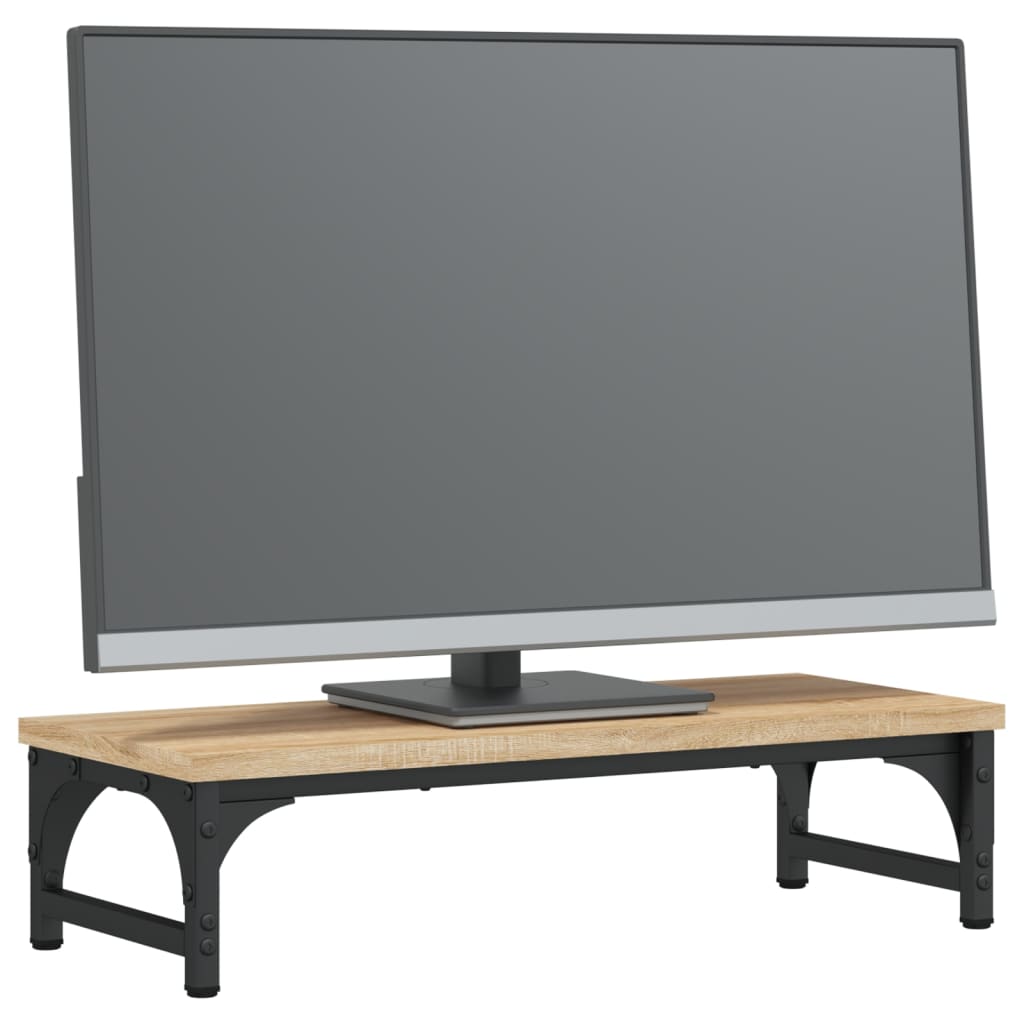 vidaXL Podstawka pod monitor, dąb sonoma, 55x23x14 cm