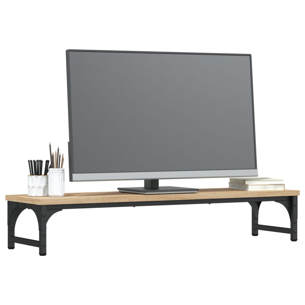 vidaXL Podstawka pod monitor, dąb sonoma, 85x23x15,5 cm