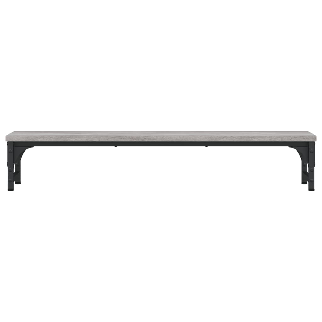 vidaXL Podstawka pod monitor, szary dąb sonoma, 85x23x15,5 cm
