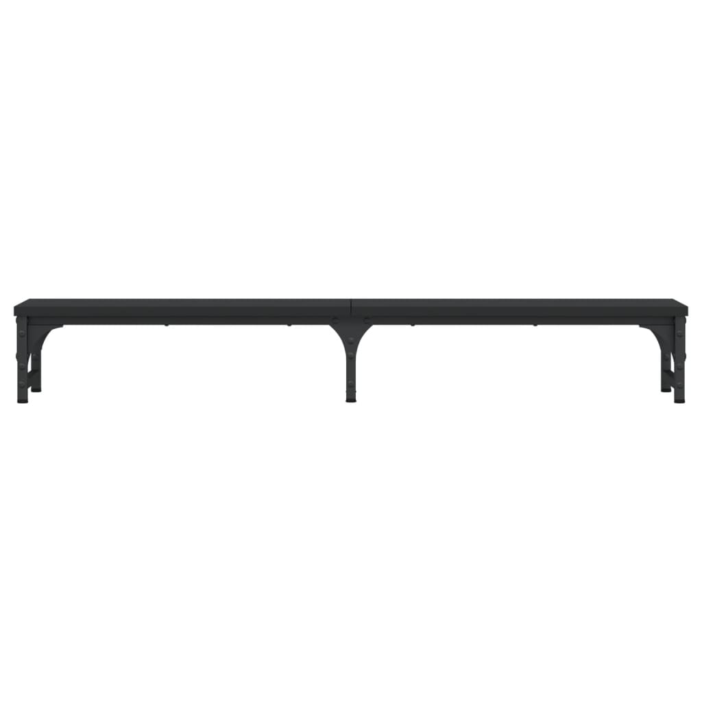vidaXL Podstawka pod monitor, czarna, 105x23x15,5 cm