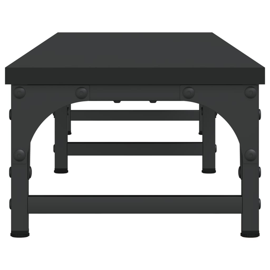 vidaXL Podstawka pod monitor, czarna, 105x23x15,5 cm