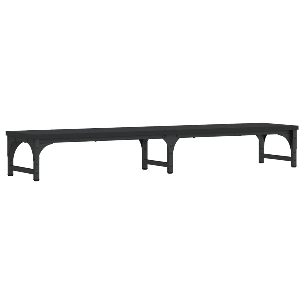 vidaXL Podstawka pod monitor, czarna, 105x23x15,5 cm