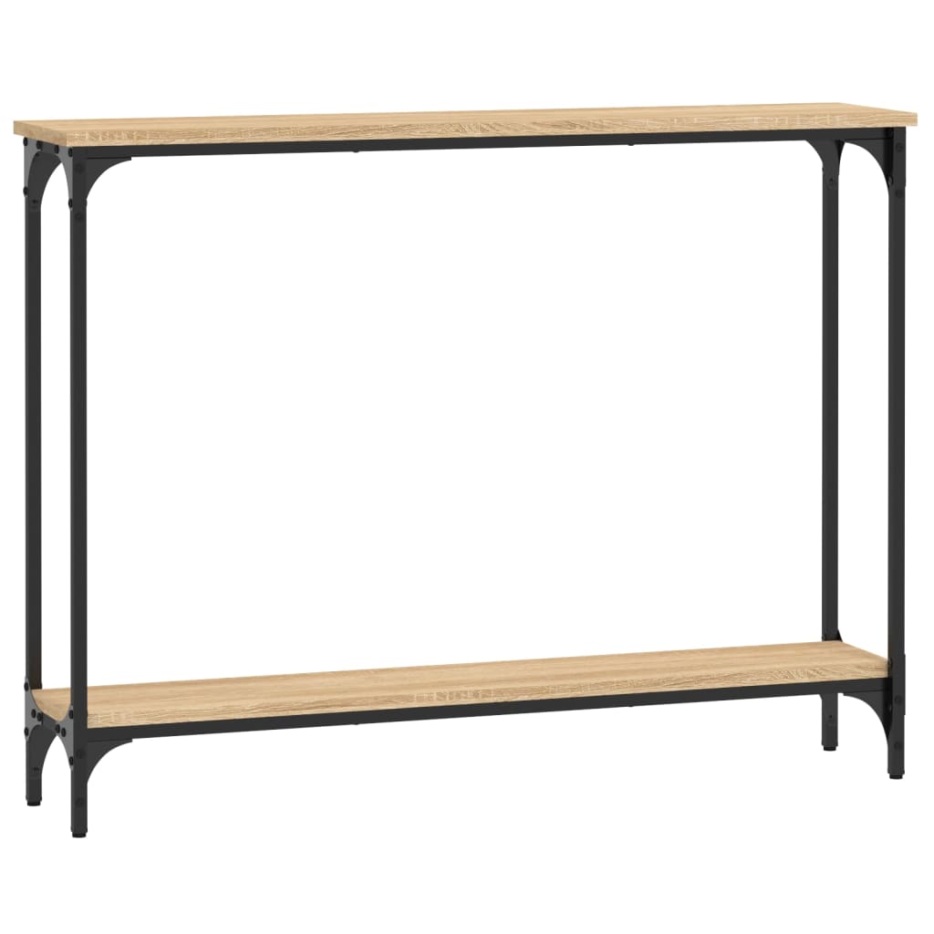 vidaXL Stolik konsolowy, dąb sonoma, 100x22,5x75 cm