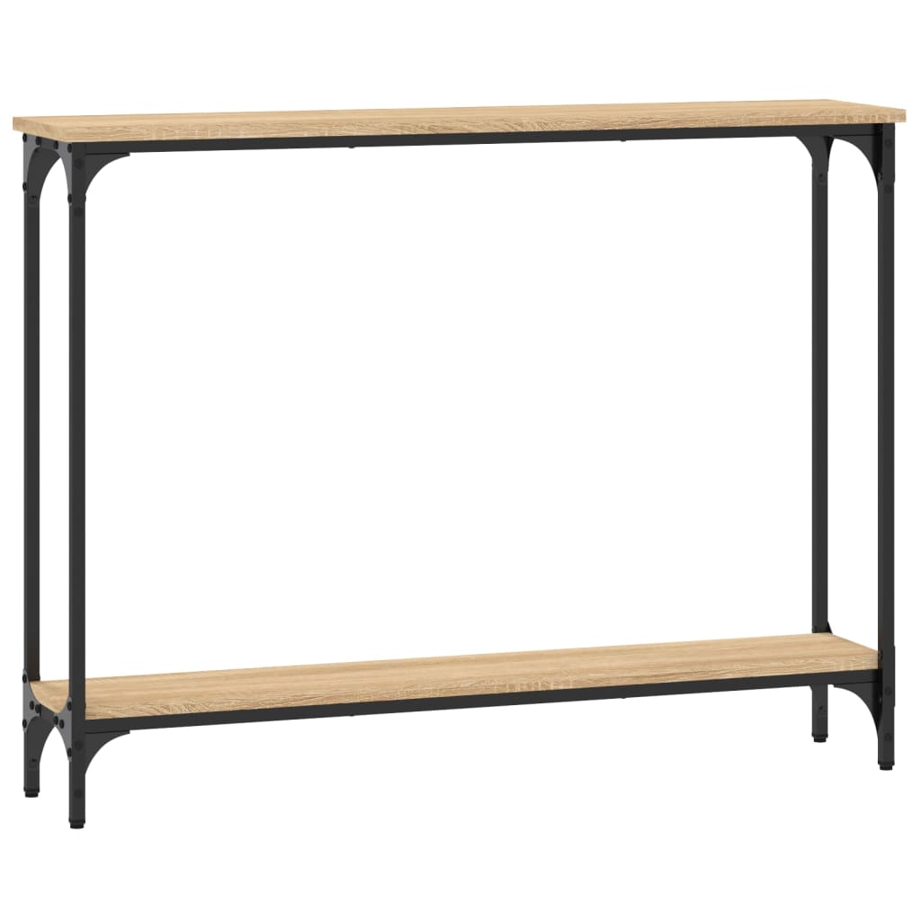vidaXL Stolik konsolowy, dąb sonoma, 100x22,5x75 cm