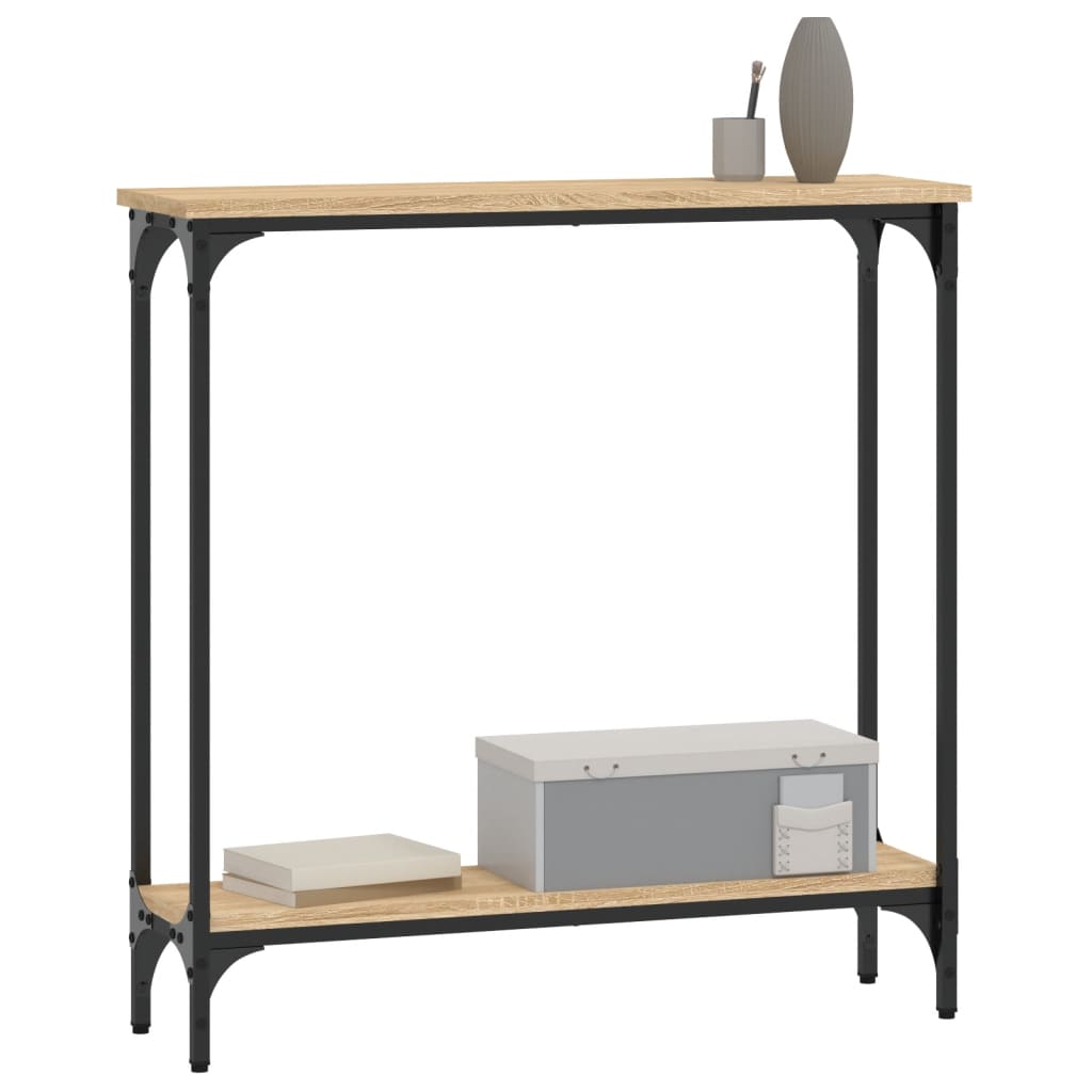 vidaXL Stolik konsolowy Sonoma Oak 75x22,5x75 cm Drewno konstrukcyjne